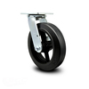 Service Caster 8 Inch Rubber on Steel Wheel Swivel Caster with Roller Bearing SCC-30CS820-RSR